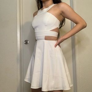 NBD White cut out dress